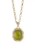 Image of Anabel Aram Bamboo Peridot Stone Pendant Necklace
