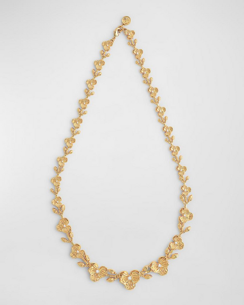 Anabel Aram Orchid Link Necklace