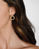Image of Anabel Aram Bamboo Double Hoop Earring