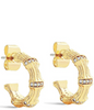 Image of Anabel Aram Bamboo Huggie Hoop Earring