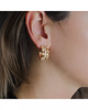 Image of Anabel Aram Bamboo Stacked Hoop Earring