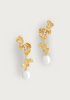 Image of Anabel Aram Orchid Pearl Drop Earring