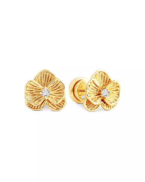 Anabel Aram Orchid Stud Earring
