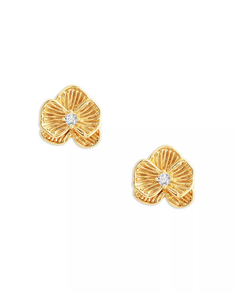 Anabel Aram Orchid Stud Earring