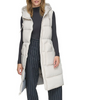 Image of Andrew Marc Kerr Hooded Long Puffer Vest - Moon