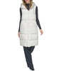 Image of Andrew Marc Kerr Hooded Long Puffer Vest - Moon