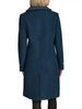 Image of Andrew Marc Sloane Double Breasted Textured Twill Wool Blend Walker Coat - Midnight