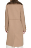 Image of Andrew Marc Olpae Faux Fur Collar Wool Blend Coat - Camel