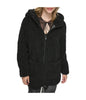 Image of Andrew Marc Seneca Hooded Sherpa Coat - Black