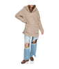 Image of Andrew Marc Seneca Hooded Sherpa Coat - Mushroom