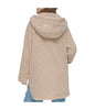 Image of Andrew Marc Seneca Hooded Sherpa Coat - Mushroom