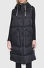 Image of Andrew Marc Kerr Hooded Long Puffer Vest - Black