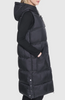 Image of Andrew Marc Kerr Hooded Long Puffer Vest - Black