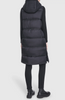 Image of Andrew Marc Kerr Hooded Long Puffer Vest - Black