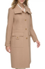 Image of Andrew Marc Almedia Wool Blend Trench Coat - Camel
