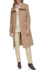 Image of Andrew Marc Almedia Wool Blend Trench Coat - Camel