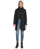 Image of Andrew Marc Emmeline Tailored Fit Wool Blend Coat - Black
