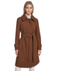 Image of Andrew Marc Lawley Belted Wool Blend Trench Coat - Clay