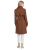 Image of Andrew Marc Lawley Belted Wool Blend Trench Coat - Clay