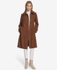 Image of Andrew Marc Lawley Belted Wool Blend Trench Coat - Clay
