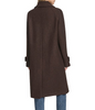 Image of Andrew Marc Jupiter Wool Blend Balmaccan Coat - Umber