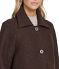 Image of Andrew Marc Jupiter Wool Blend Balmaccan Coat - Umber