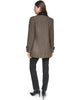 Image of Andrew Marc Stansbury Herringbone Wool Blend Blazer Coat - Truffle