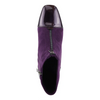 Image of Azura Mozza Patent Detail Side Zip Low Heel Boot - Purple