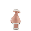 Image of Azura Abeaute Ankle Strap Embroidered Block Heel Sandal - Blush/Multicolor