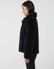 Image of Bernardo Echelon Faux Fur Coat - Black
