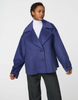Image of Bernardo Sutton Cropped Coat - Future Dusk