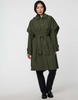 Image of Bernardo Hawthorne 3-in-1 Cape Trench Coat - Olive