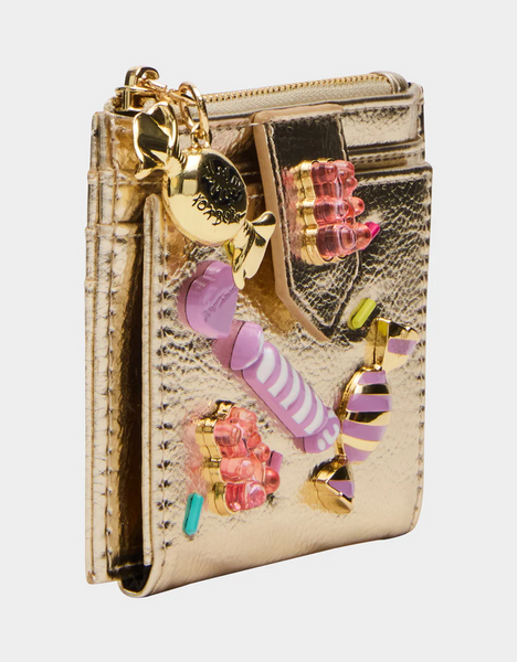 Betsey Johnson Candy Bifold Wallet - Gold