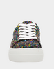 Image of Betsey Johnson Sidny Lace-Up Rhinestone Sneaker - Black Multi