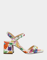 Betsey Johnson Tamy Floral Beaded Block Heel - Bright Multi