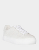 Image of Betsey Johnson Sidny Lace-Up Embellished Sneaker - Ivory