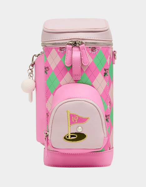 Betsey Johnson Par-Tee Golf Bag Crossbody - Pink/Green