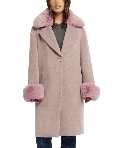 Badgley Mischka Yamini Coat - Dusty Lilac