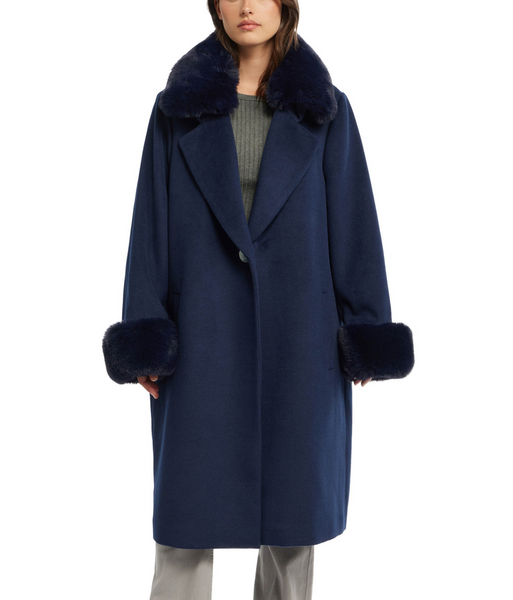 Badgley Mischka Yamini Coat - Navy