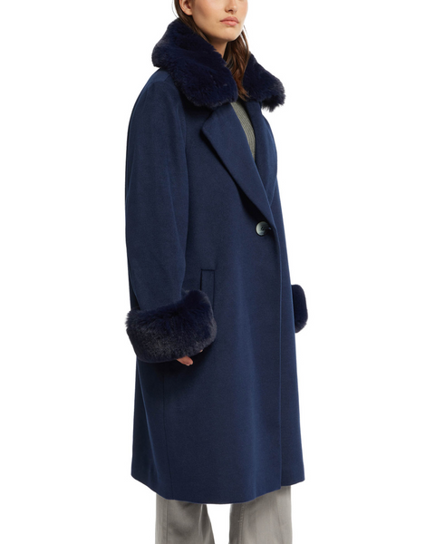 Badgley Mischka Yamini Coat - Navy