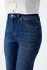 Image of Bayeas High Rise Cuffed Straight Leg Jeans - Trappist