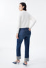 Image of Bayeas High Rise Cuffed Straight Leg Jeans - Trappist