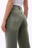 Image of Bayeas High Rise Cropped Distressed Wide Leg Jeans - Green