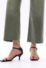 Image of Bayeas High Rise Cropped Distressed Wide Leg Jeans - Green