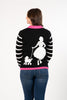 Image of Berek Strolling Thru Paris Poodle Sweater - Black/Pink