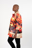 Image of Berek Button Front Desert Sunset Print Jacket - Orange/Multicolor