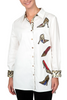Image of Berek Row of Stilettos Shirt - White/ Multicolor
