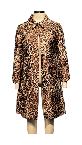 Berek Lolita's Sleek Car Coat - Cheetah Print