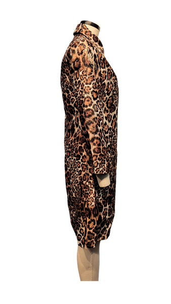 Berek Lolita's Sleek Car Coat - Cheetah Print