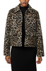 Image of Bernardo Leopard Print Crop Jacket - Leopard
